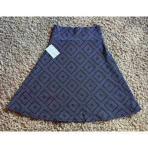 Lularoe Azure Skirt size Large NWT ‎ A-Line Blue Geometric Skirt